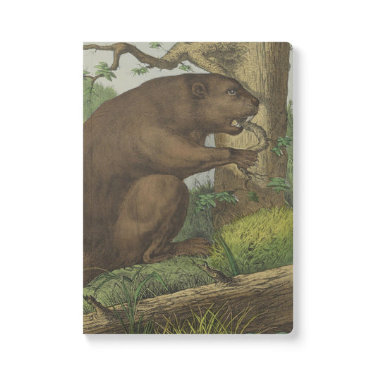 Softcover Journal - vintage beaver