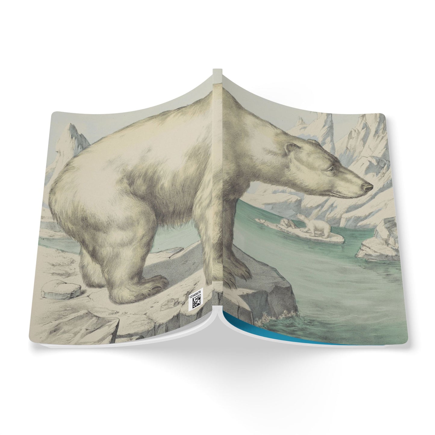 Softcover Journal - vintage polar bear