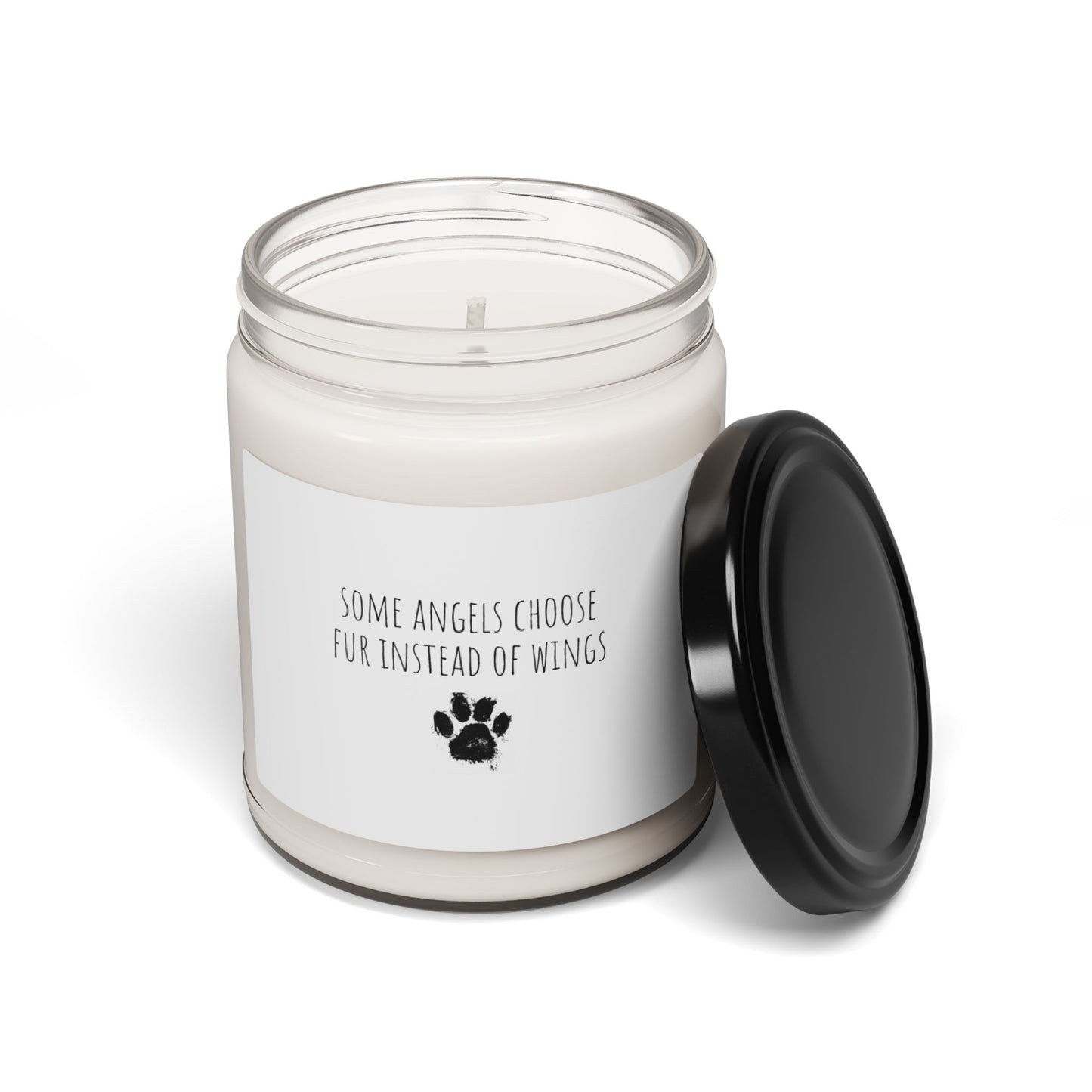 Scented Soy Candle - Some angels choose fur