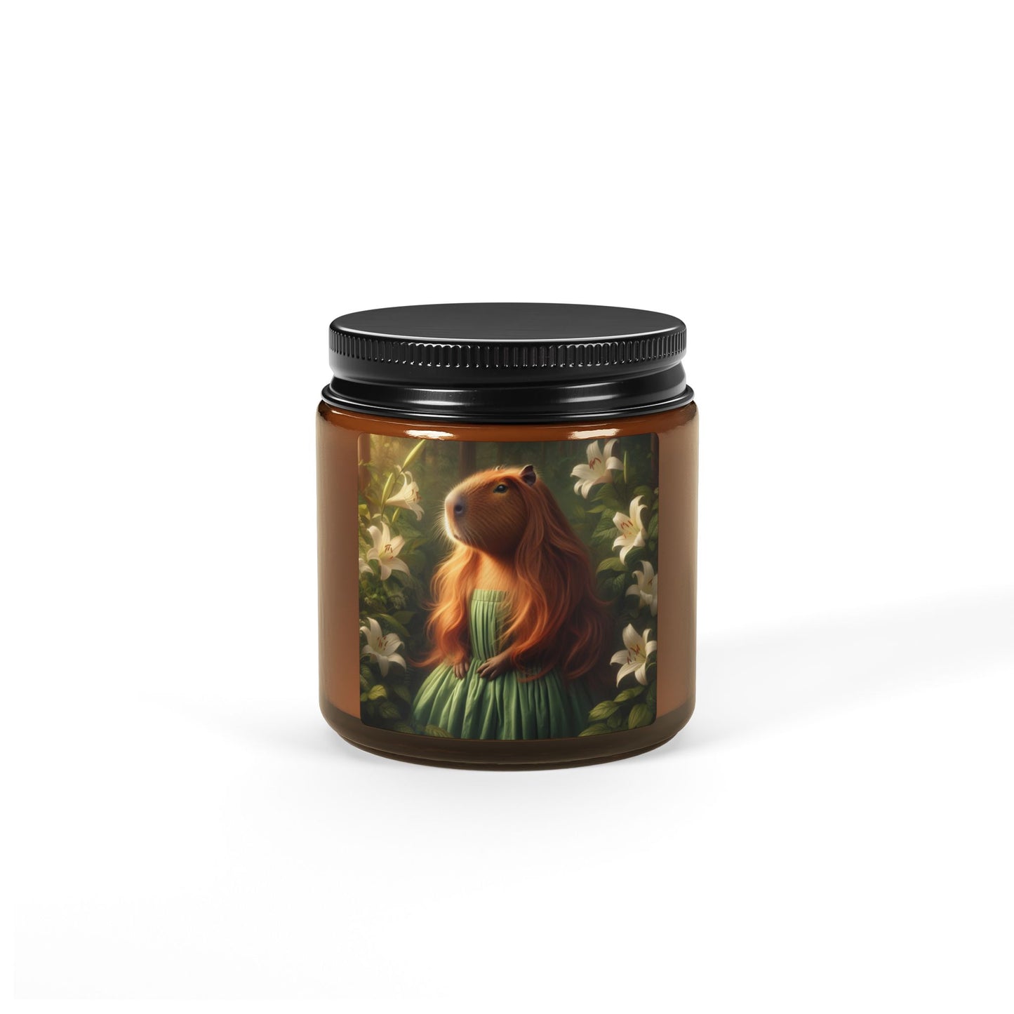 Scented Soy Candle - Pre-Raphaelite capybara